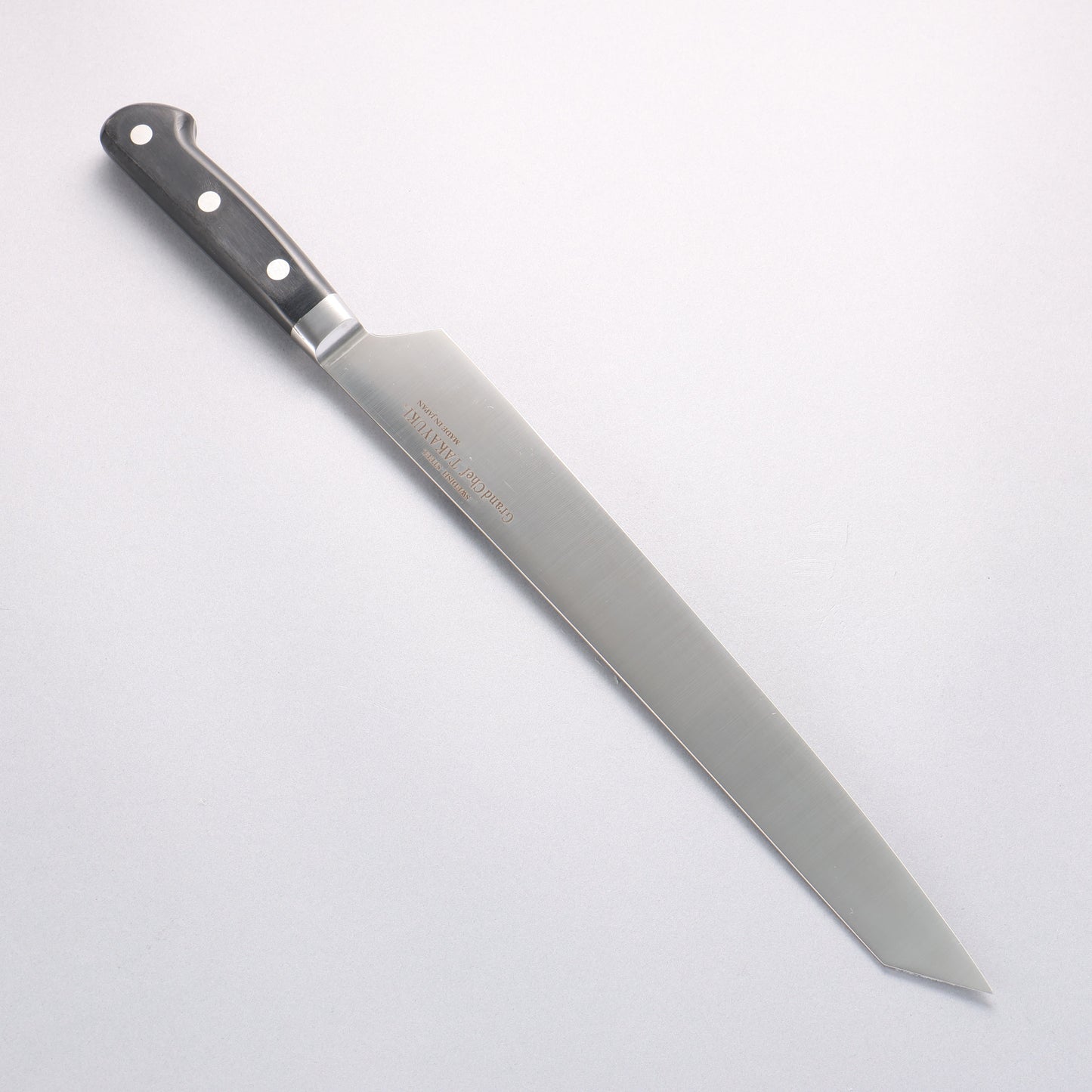 Sakai Takayuki Grand Chef Swedish Steel-stn Sujihiki 300mm with Sheath - Seisuke Knife Kappabashi
