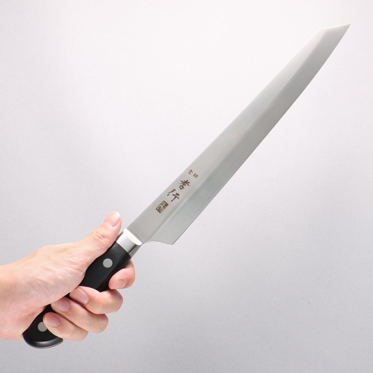 Sakai Takayuki Grand Chef Swedish Steel-stn Sujihiki 300mm with Sheath - Seisuke Knife Kappabashi