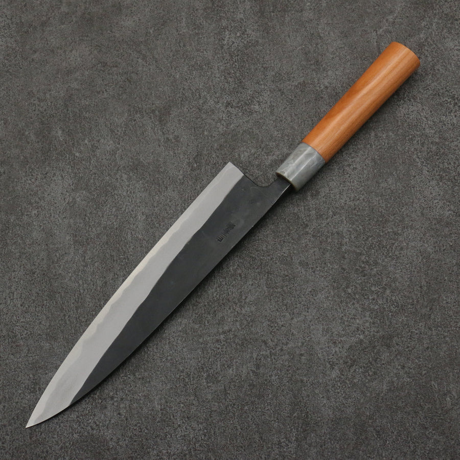 Nao Yamamoto White Steel No.2 Kurouchi Gyuto  240mm Cherry Tree Handle - Seisuke Knife Kappabashi