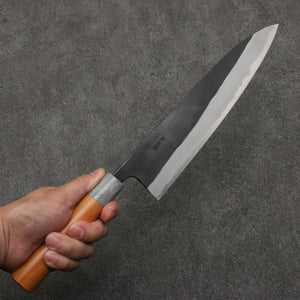 Nao Yamamoto White Steel No.2 Kurouchi Gyuto  240mm Cherry Tree Handle - Seisuke Knife Kappabashi