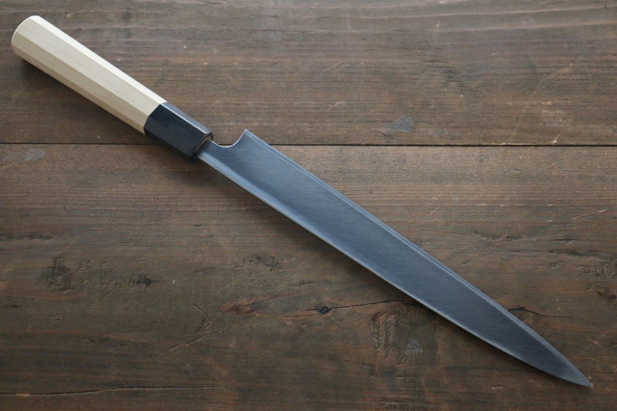 Sukenari Blue Steel No.2 Hongasumi Yanagiba Japanese Knife Magnolia Handle - Seisuke Knife Kappabashi