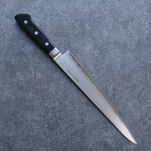 Seisuke VG5 Hammered Kasumitogi Sujihiki Japanese Knife 240mm Black Pakka wood Handle - Seisuke Knife Kappabashi