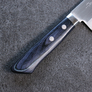 Kunihira VG1 Migaki Finished Santoku Japanese Knife 170mm Navy blue Pakka wood Handle - Seisuke Knife Kappabashi